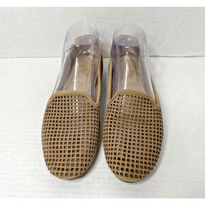 Me Too Women's Loafer Yale Tan Leath Mesh Size 7.5 M